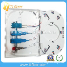 Caja de terminales de fibra óptica SC / LC / FC FTTH, placa de fibra óptica de 4 puertos